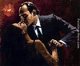 Fabian Perez Embrace of Tango painting